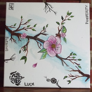Original Embroidered Canvas Painting