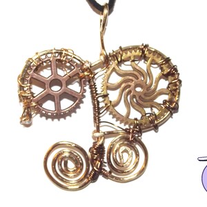Steampunk Gear Pendant and Necklace Set