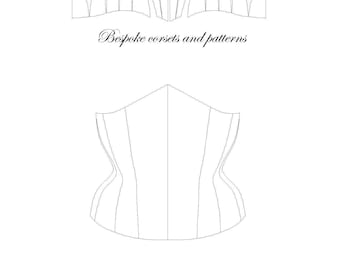 Corset Pattern - The perfect under-bust Sizes UK8-30/ US 4-26
