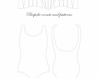 Simple swimsuit pattern! This is a multi-sized digital pattern.