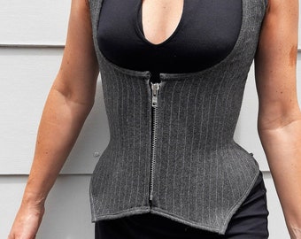 Corset Pattern! The waistcoat-inspired under-bust corset in sizes UK 8-28 (US 4-24)