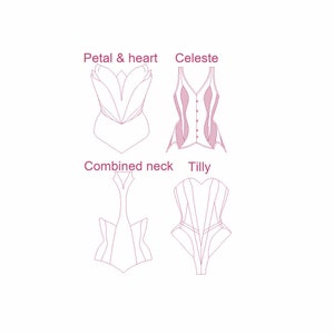 Contemporary corset pattern collection - a selection of four modern designs from Corsets by Caroline