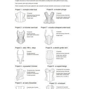 E BOOK Patterns ten for Curves a Modern Corset Makers' Compendium - Etsy
