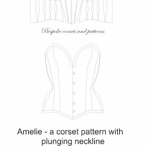 Corset Pattern Amelie a Modern 12 Panel Over-bust - Etsy