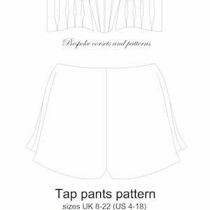 Tap Pants Pattern This is a 34-48'' Hip UK8-22 Pdf - Etsy UK