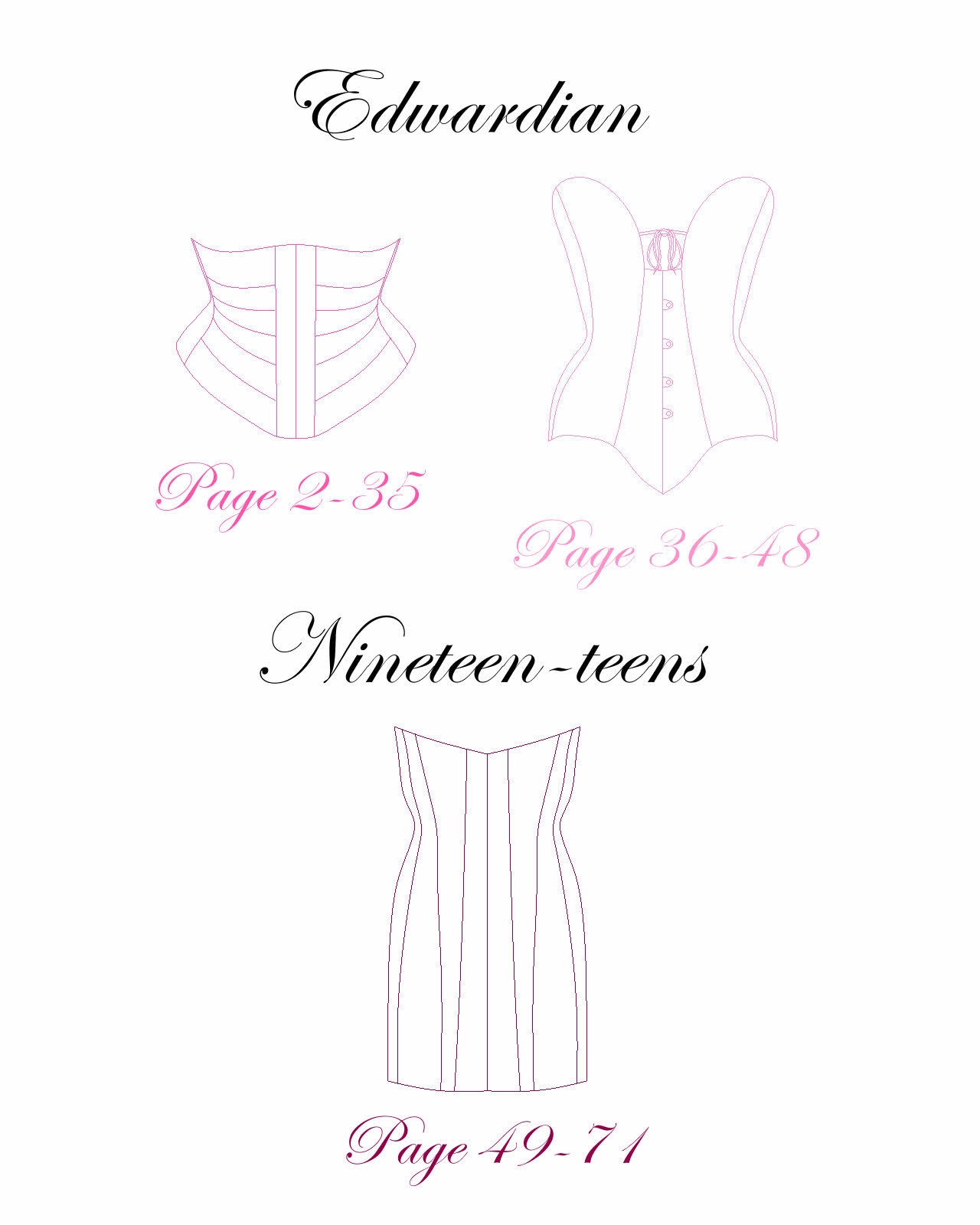 E BOOK Patterns ten for Curves a Modern Corset Makers' Compendium