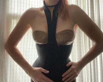Corset Pattern! Combined neck corset - sizes UK6-28 (waist 19-41'')