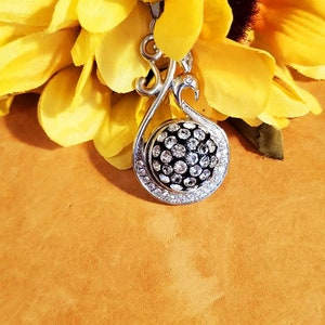 Snap Button Necklace, Rhinestone Charm Jewelry, Silver Rhinestone Necklace, Art Deco Necklace, Interchangable, Snap Jewelry, Charm Buttons