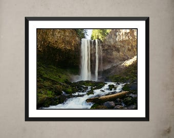 Impresión de las cataratas de Tamanawas: fotografía artística de cascadas de Oregón