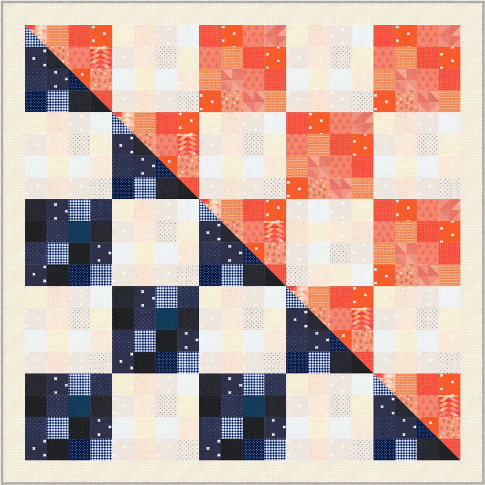 Uprising Glitter Quilt Pattern Modern Traditional Low Volume Etsy