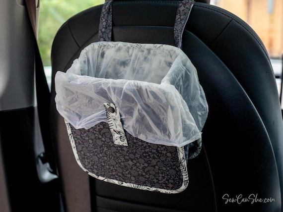 DIY Car Trash Can Sewing Pattern - Easy Auto Garbage Bag PDF - Keep Your Car Clean