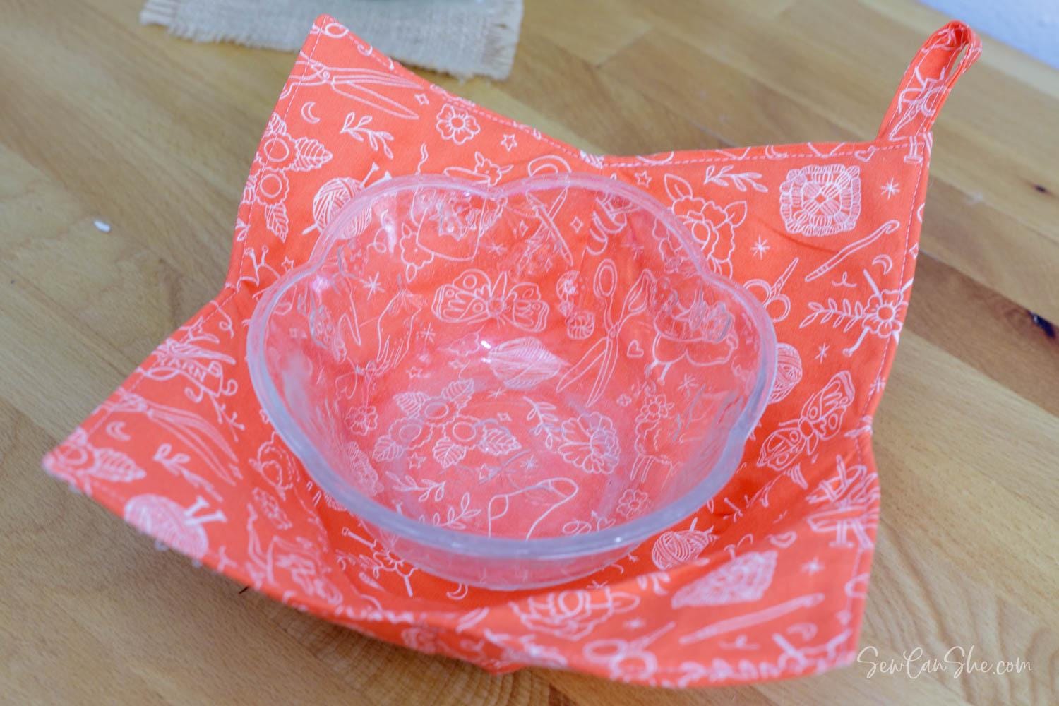 Soup Bowl Cozy Pattern PDF - 3 Sizes Microwave Safe Sewing Pattern ...