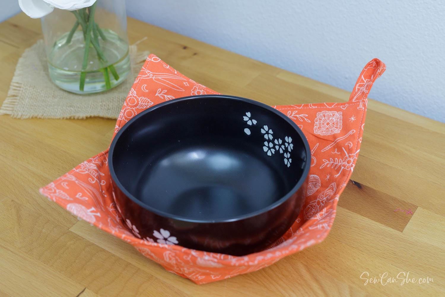 Soup Bowl Cozy Pattern PDF - 3 Sizes Microwave Safe Sewing Pattern ...
