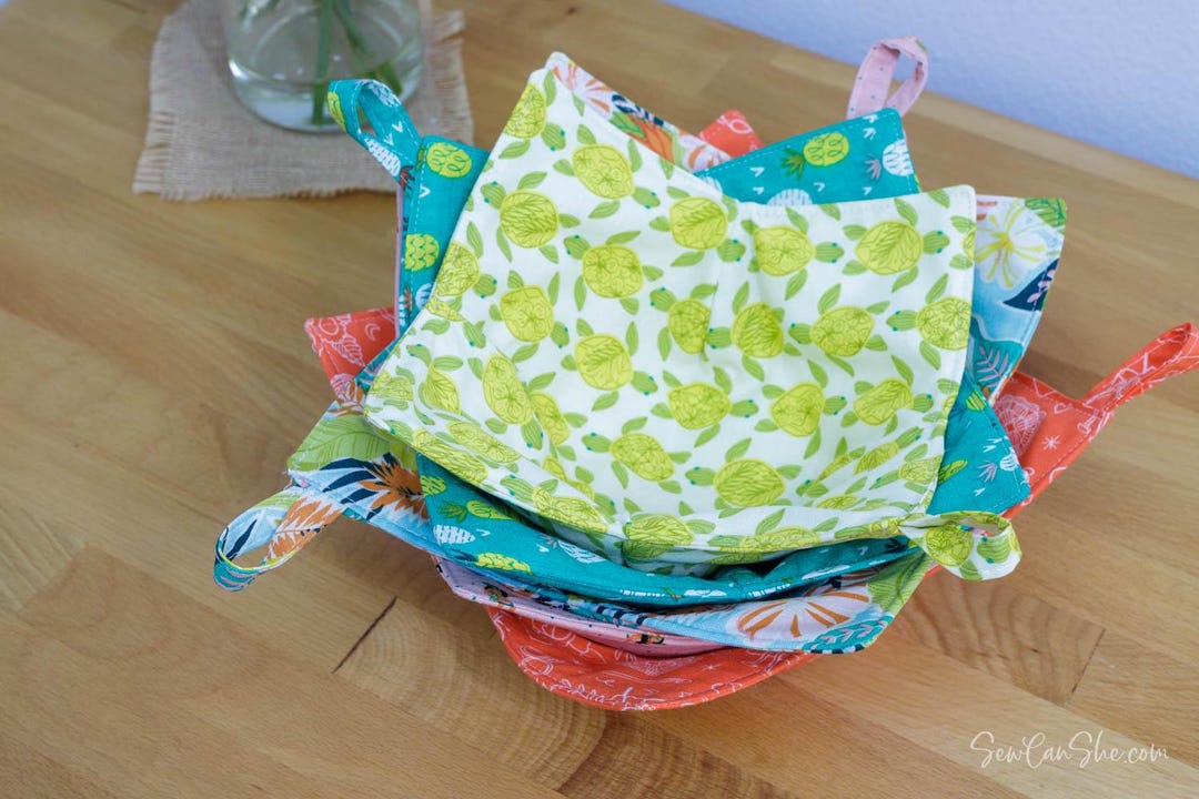 Soup Bowl Cozy Pattern PDF - 3 Sizes Microwave Safe Sewing Pattern ...