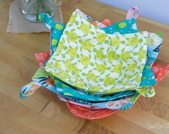 Patrón PDF para cuenco de sopa acogedor - Patrón de costura apto para microondas en 3 tamaños - Regalo imprimible fácil para principiantes