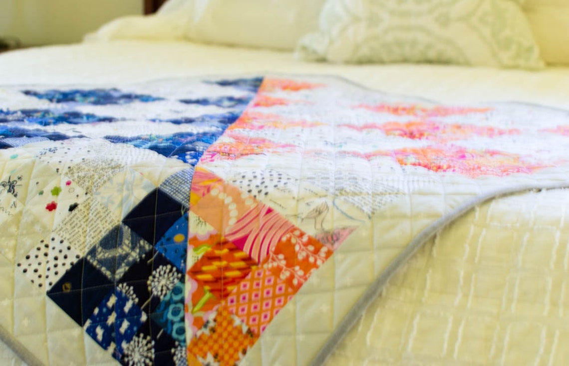 Uprising Glitter Quilt Pattern Modern Traditional Low Volume Etsy