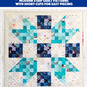 Father&#39;s Choice Glitter Quilt Pattern - low volume scrappy strip quilt