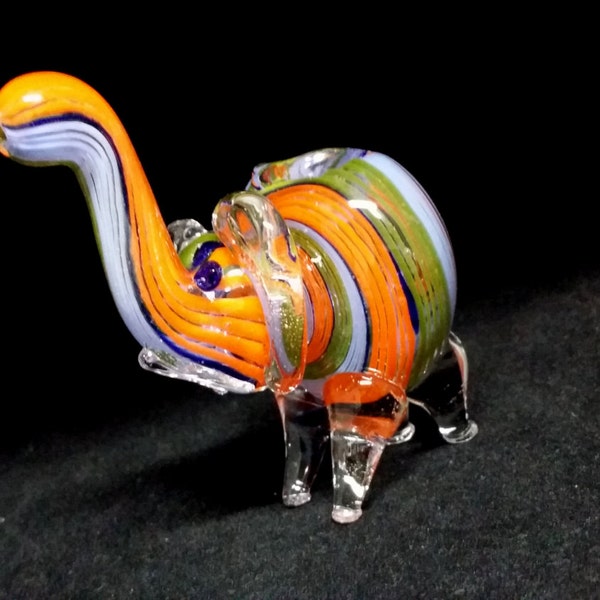 Free Shipping-Full Color-Elephant-Animal-Glass Pipe