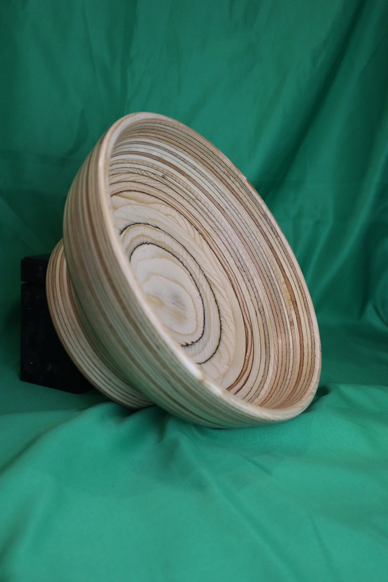 Earthy Solid Wood Bowl afbeelding 5