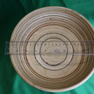 Earthy Solid Wood Bowl afbeelding 3