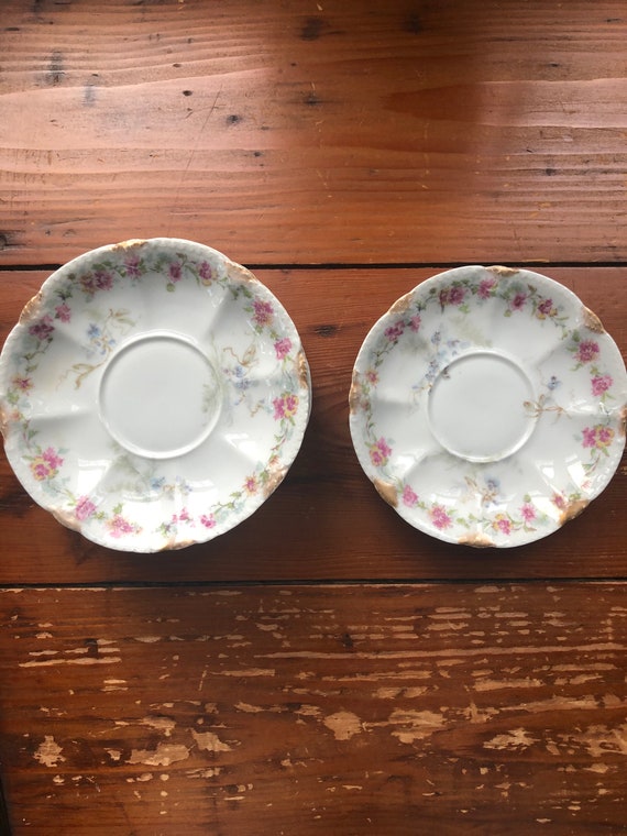 Set of 6 Limoges Saucers Etsy
