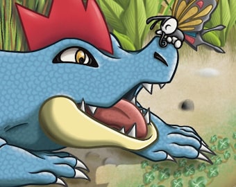 Feraligatr Basking