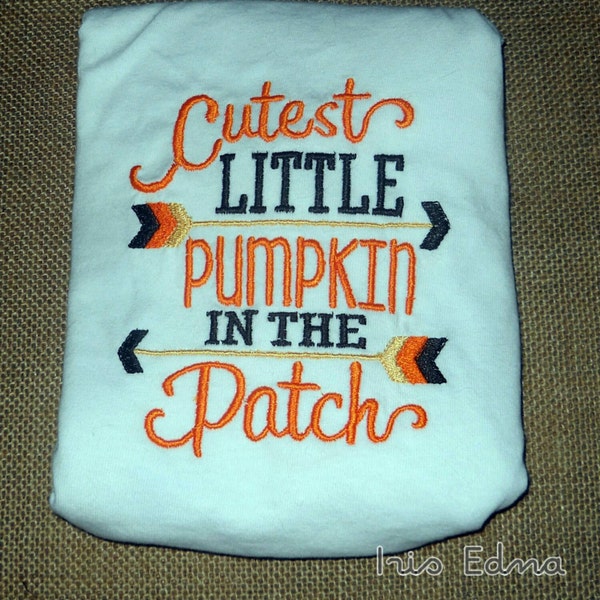 Cutest Little Pumpkin Baby Bodysuit / Cute Baby Bodysuit /Fall baby