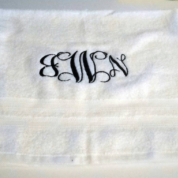 Monogrammed Hand Towels