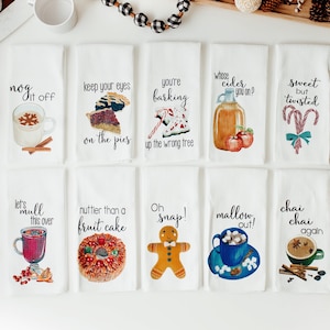 Winter themed kitchen towels top