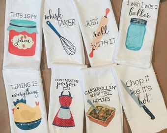 Funny Dish Towels Etsy