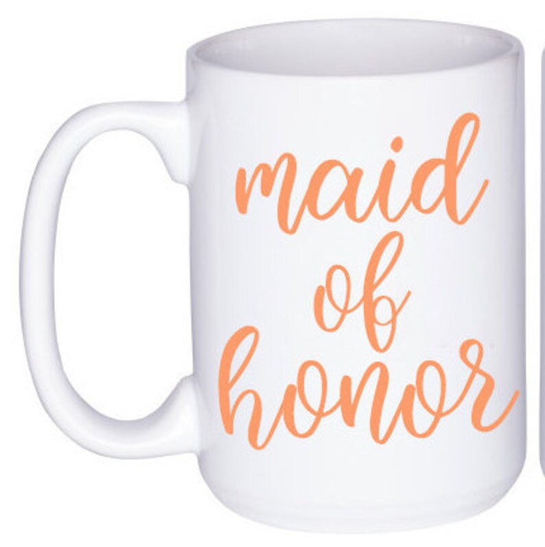 Maid of Honor Mug Maid of Honor Cup Custom Maid of Honor Etsy