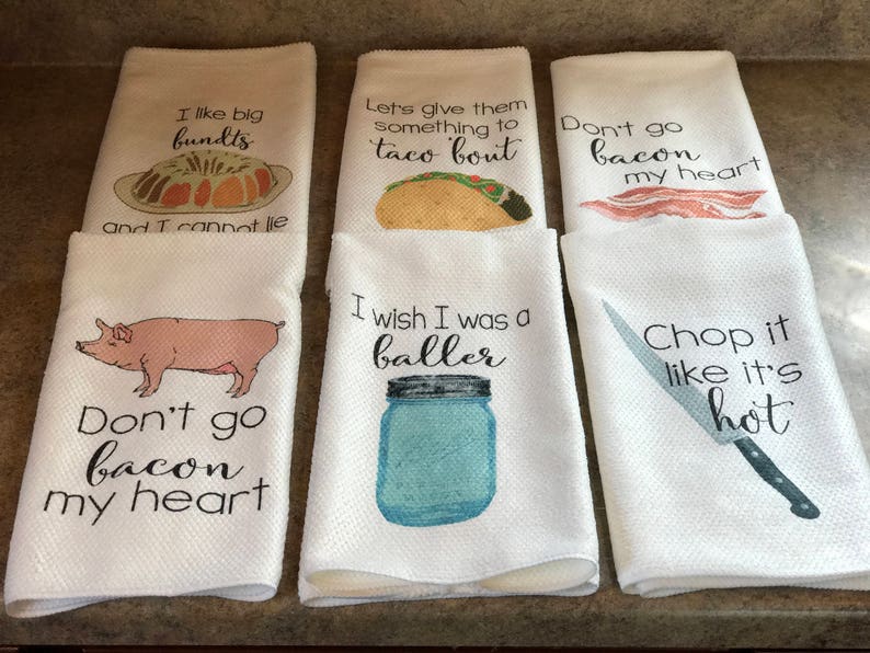 Kitchen Towels with Funny Sayings image 4