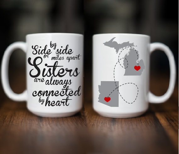 Gifffted tasse de meilleur soeur, mug original idée cadeau pour