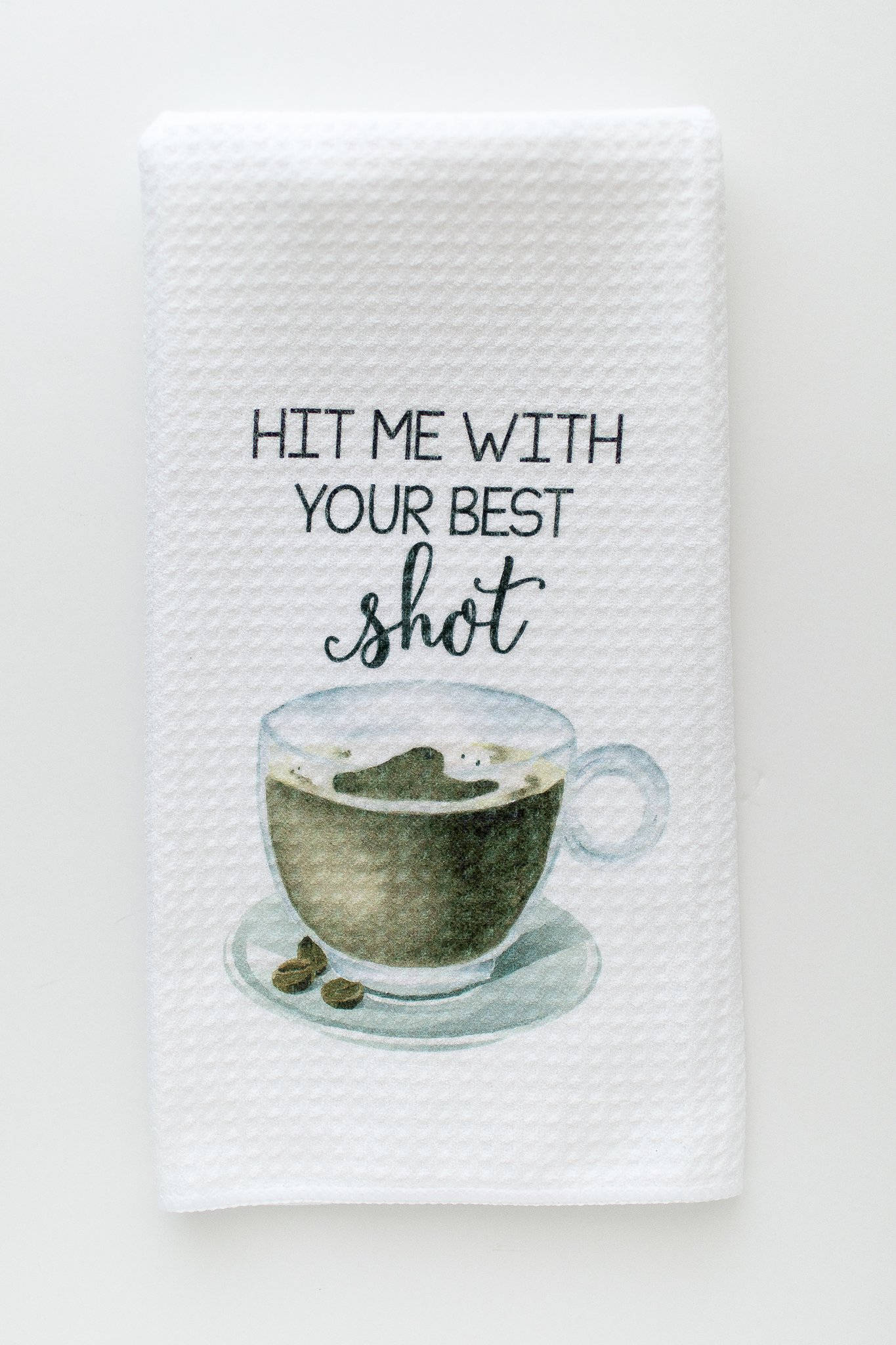 Coffee Station Personalised Bar Towel Great Coffee Lover Gift 