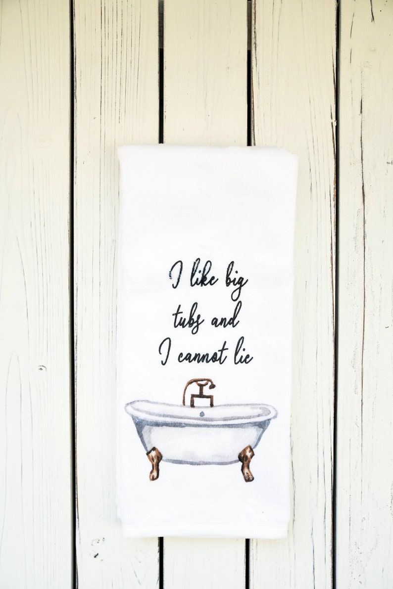 Funny Bathroom Towel Guest Towel Guest Bathroom Funny Etsy