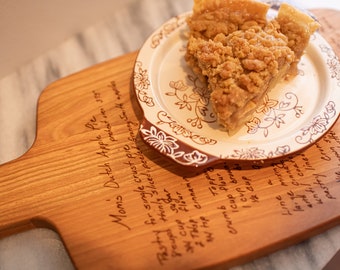 Handwritten Recipe Engraved Cutting Board - Preserve and Display Family Recipes