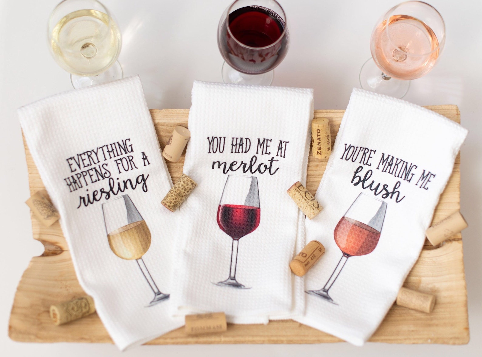 Wine Glass Bar Towels