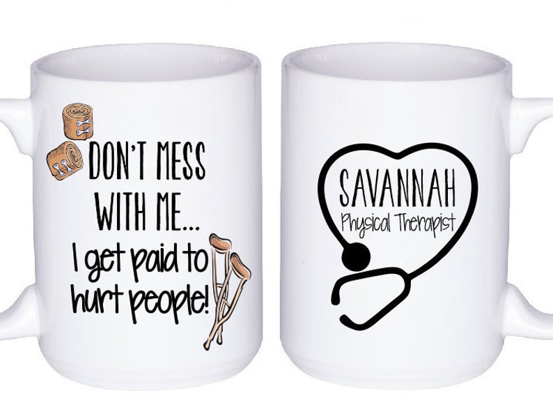 Physical Therapist Gifts Personalized Physical Therapy Mug Etsy