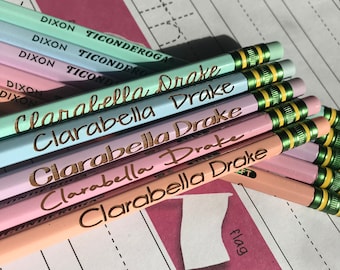 Personalized Engraved Pencils for Kids