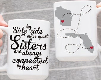 Sister Gift Idea - Sisters Mugs - Personalized Mugs - Gift For Sister - Coffee Cup - Custom Mug - Sister Gift - Cute Mug - Best Sister Gift