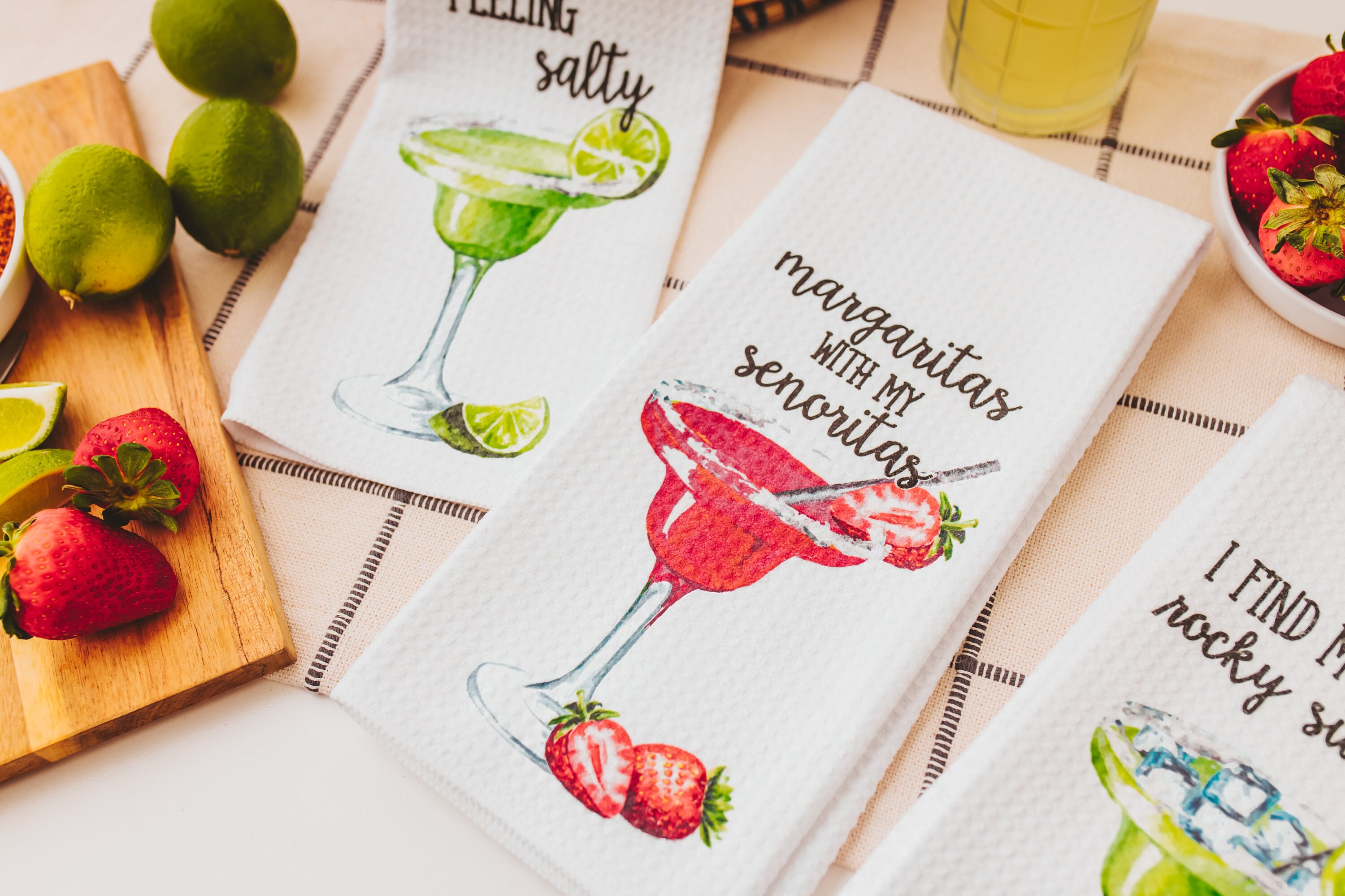 Margaritas - Tea Towel- Funny Kitchen Towel Gift · Ranch Junkie Mercantile  LLC