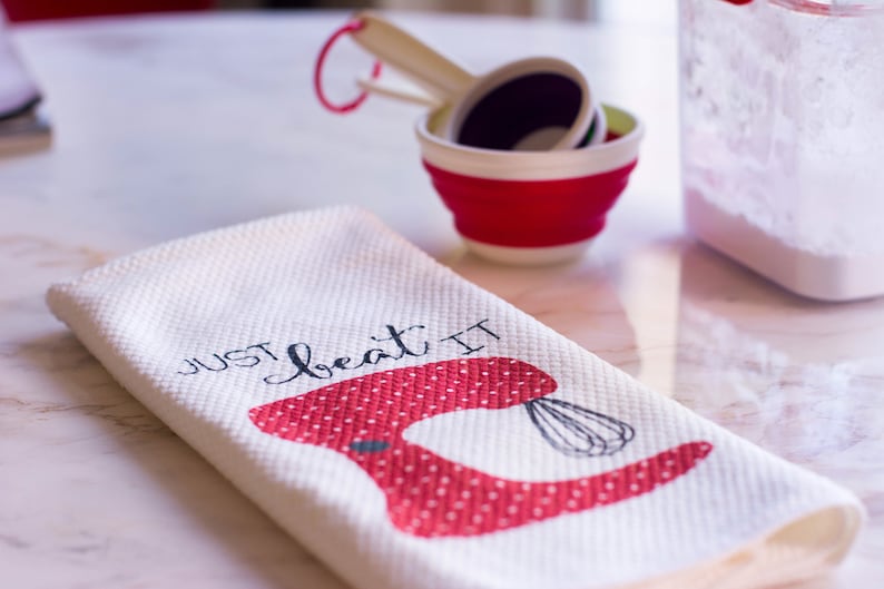 Funny Tea Towels - Gift for Foodie - Unique Kitchen Towel - Gift for Wedding Shower - Funny Hostess Gift - Funny Kitchen Decor image 3