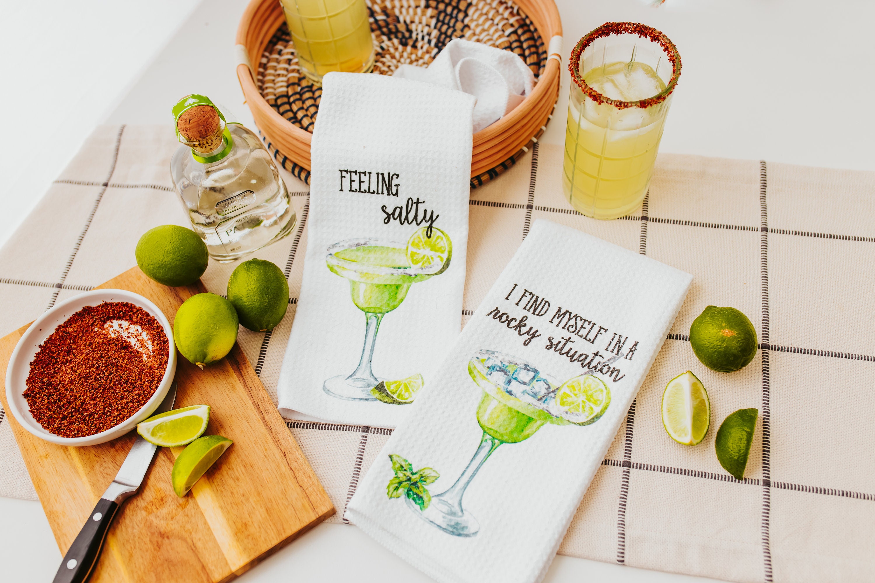 Margaritas - Tea Towel- Funny Kitchen Towel Gift · Ranch Junkie Mercantile  LLC