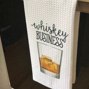 Funny Dish Towels for Hostess Bar Towels Alcohol Gift Set Funny Kitchen Decor Funny Housewarming Gift Song Lyric Towels image 5