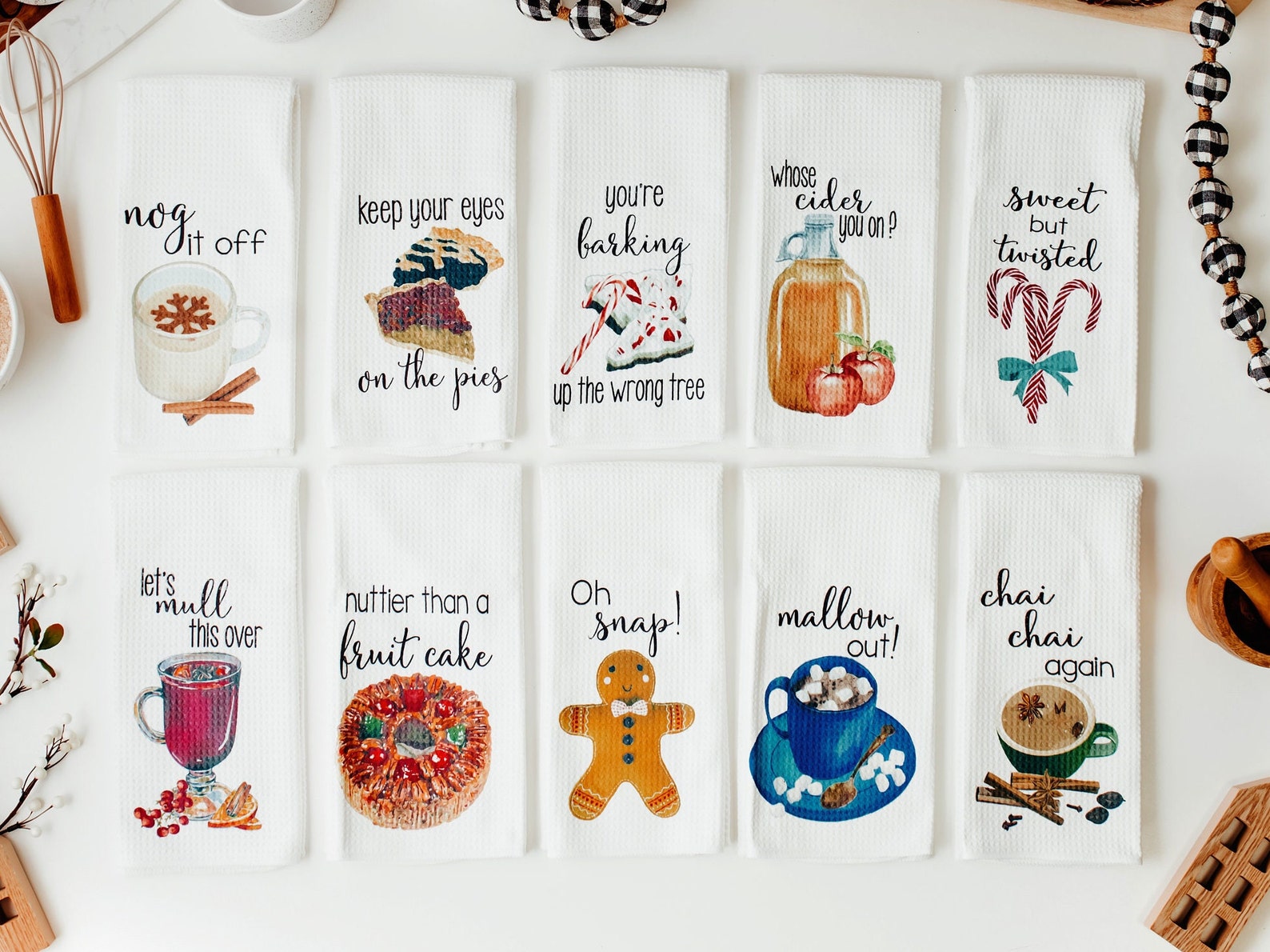 Winter Decor - Funny Kitchen Towels - Winter Towels - Funny Hostess Gift - Housewarming Gift - Funny Dish Towels - Gift for Cook