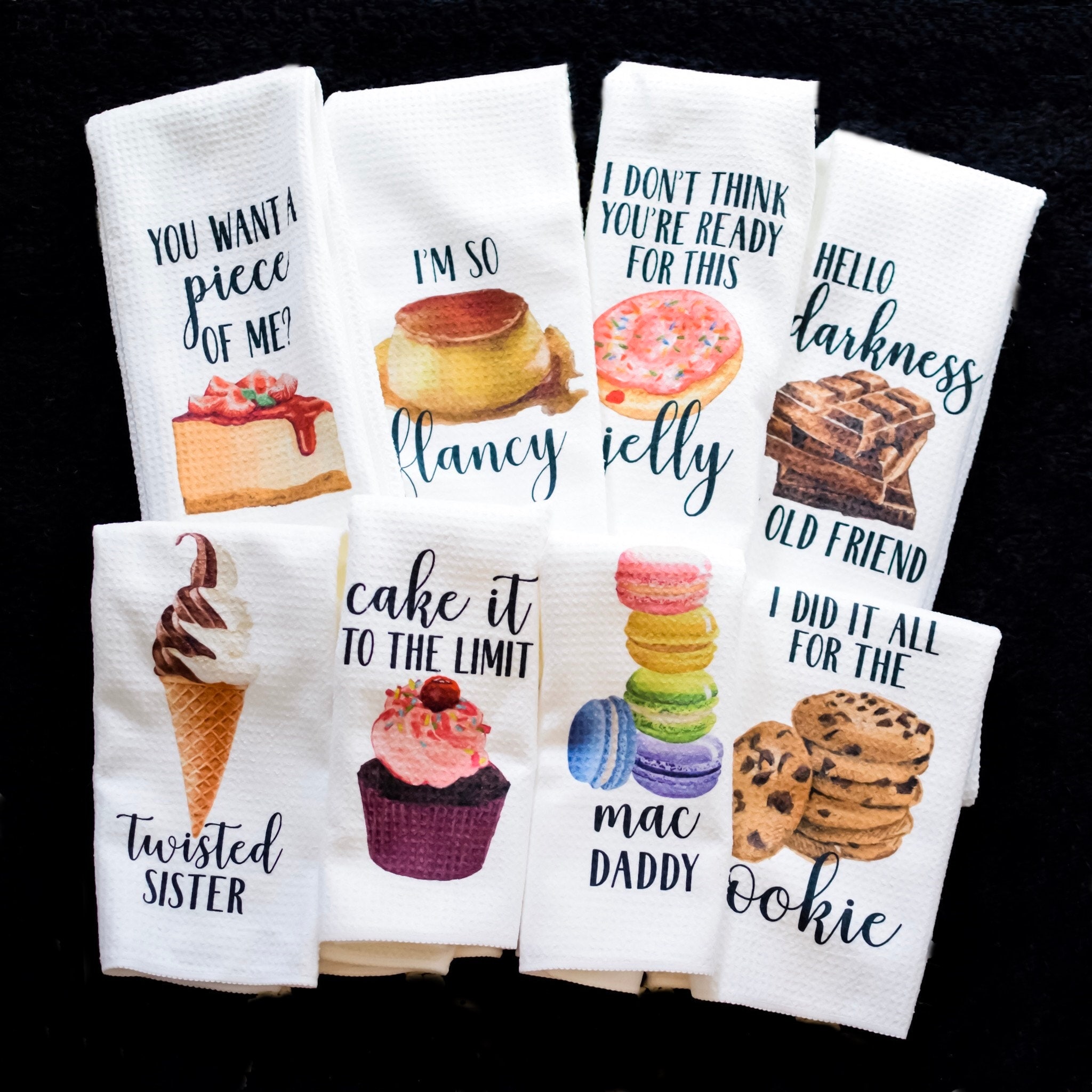 Vansolinne Coffee Kitchen Towels Funny Dish Towels Coffee bar Decor Set of  4 - Decorative Waffle Towels，Funny Hostess Gift,Housewarming Gift,Wedding
