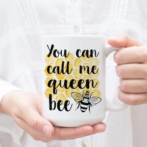 Queen Bee Coffee Mug - Bee Lover Mug
