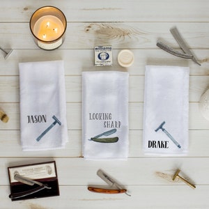 Personalized Shaving Gift Towel for Men