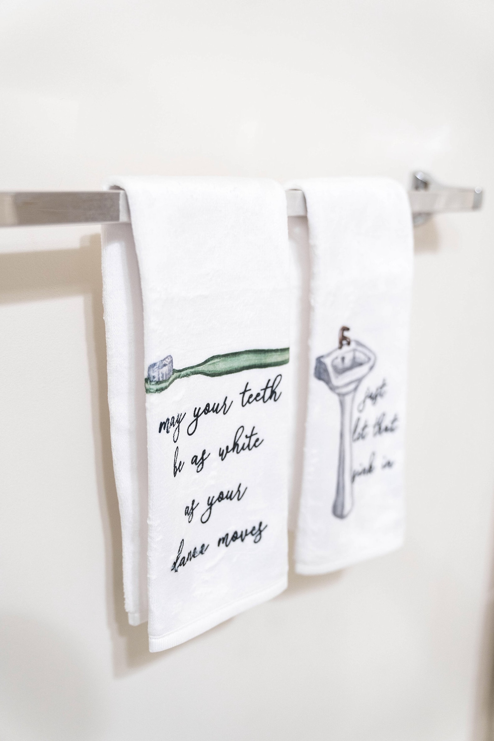 Funny Bathroom Towel Guest Towel Guest Bathroom Funny Etsy