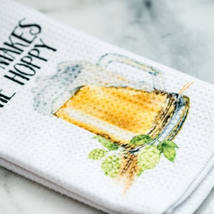 Gift for Beer Lover Funny Dish Towels for Hostess Bar Towels Alcohol Gift Set image 10